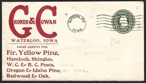 US advertisement cover CRONEN & COWAN HEMLOCK, PINE & REDWOOD, Waterloo, Iowa - Picture 1 of 1