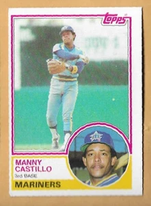 MANNY CASTILLO SEATTLE MARINERS #258 - TOPPS NM-MT 1983 - Picture 1 of 2