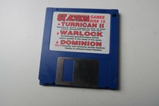 Atari ST Action Cover Disk Turrican II Warlock & Dominion tested & working