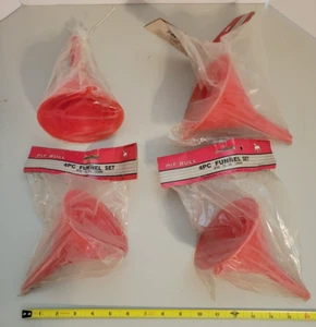 4 juegos de embudos de plástico multiusos de 4 tamaños - Imagen 1 de 9