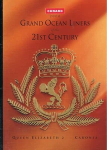 Grand Ocean Liner. Cunard.Queen Elizabeth 2 Caronia. 2000. Big deck plan. - Imagen 1 de 3