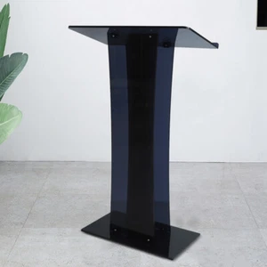 Plexiglass Conference Pulpit Acrylic Podium Church Lectern Lightweight Portable - Picture 1 of 10