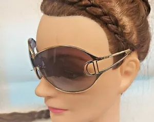 Christian Dior Sunglasses Diorissimo 1 OOONP 110 GOLD FRAME ITALY - Picture 1 of 12