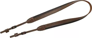 Olympus CSS-S120L PR Premium Leather Shoulder Strap for PEN-F (Brown/Black) - Picture 1 of 8