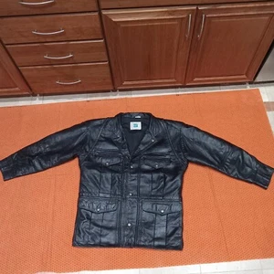 Tannery West Vintage 80er Jahre weiche Lederjacke für Herren - Bild 1 von 24