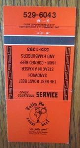 FOX HUNTING SPORTS MATCHBOOK MATCHCOVER: TALLY HO (HAMILTON, ONTARIO) -E21 - Picture 1 of 1