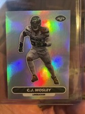 2022 NFL Sticker and Card Collection Base Sticker #95 C.J. Mosley FOIL Jets 🏈