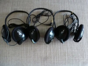 Lot of 3 Cyber Acoustics Stereo Headset Headphones 3.5mm Plug 4ft Cord - Picture 1 of 8
