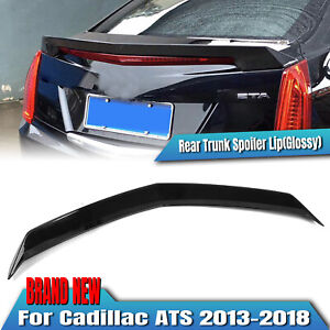 Gloss Black Rear Trunk Spoiler Lip Roof Wing For Cadillac ATS 2013-2018 Sedan
