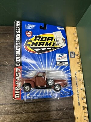 ROAD CHAMPS Chevrolet Truck Series Rojo Chevy 3100 1953 Pick-Up Foto 1 de 4
