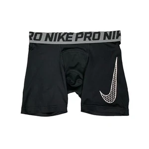 Nike Pro Shorts Boys Youth M Medium Black Dri Fit Compression Fitted Training - Picture 1 of 10