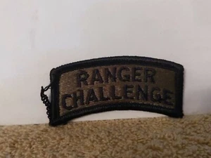 Army RANGER CHALLENGE Tab Badge Subdued Patch - Picture 1 of 2
