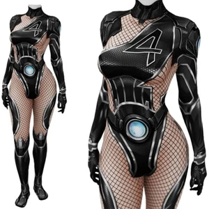 Unsichtbare Frau Overall Cosplay Kostüm Fantastic Four Body Anzug Halloween - Bild 1 von 9