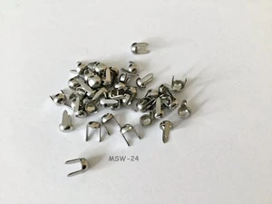 100 puntos de acero inoxidable, decoración de férula 7,8 mm 'acero inoxidable' - Imagen 1 de 1