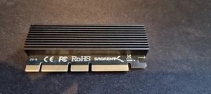 Sabrent NVMe M.2 SSD to PCIe X16/X8/X4 Card with aluminum heat sink (EC-PCIE) - Picture 1 of 2