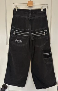 Lee Pipes - Black Wide Leg Jeans - Size M - Picture 1 of 8