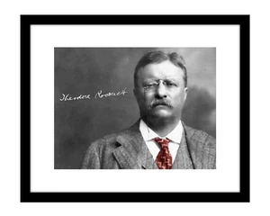 Theodore Roosevelt 8x10 Signed historical photo print US president Teddy GOP - Picture 1 of 2