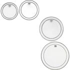 Remo Pinstripe Clear 4-piece Tom Drumhead Pack