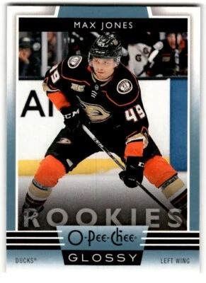 Max Jones 2019-20 O-Pee-Chee Glossy Rookie #R-4 Anaheim Ducks - Image 1 of 2