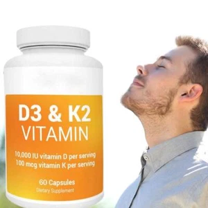 Dr. Berg Vitamin D3 K2 w/MCT Powder - Includes 10,000 IU of Vitamin D3, 100 mcg - Picture 1 of 9