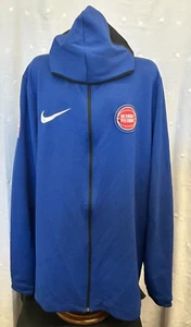 Detroit Pistons 2017 Player Worn Nike NBA Authentics Warm Up Jacket Size 3XLTT - Picture 1 of 13