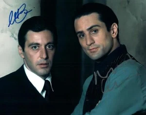 Al Pacino Robert DeNiro signiert 8x10 Bild signiert Foto Bild und Coa - Bild 1 von 1