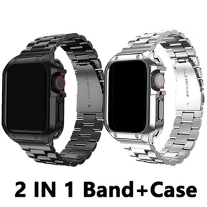 For Apple Watch Ultra Series 8 7 6 5 4 SE 38/49mm iWatch Band Strap+TPU Case - Picture 1 of 21
