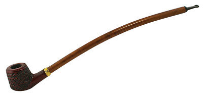 15” Pulsar Shire Pipes Engraved Poker Rosewood W/ Long Stem • 21.99$
