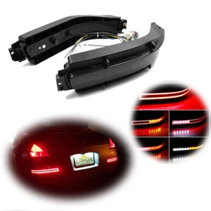 2x Lámpara de freno de respaldo secuencial señal de giro LED ahumado para Nissan 350Z 2003-2009 - Imagen 1 de 12