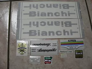 adesivi Bianchi bici Bike 01 Vinyl Decals Stickers Frame Replacement Set vintage - Foto 1 di 1