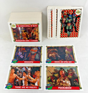 TEENAGE MUTANT NINJA TURTLES III Topps 1992 Complete 88 Card Set w/ 11 Stickers