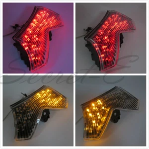 New Led Tail Brake Light For 2006-2011 Kawasaki Ninja Zx-14 Zx1400 Zzr1400 Clear - Picture 1 of 8