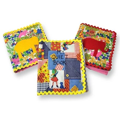 Homemade Quilted Soft Cover Toddler Children's Activity Learning Books (3) - Изображение 1 из 4