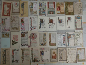 lot de 35 images pieuses communion avec enluminures lot ENL 35B - Imagen 1 de 1