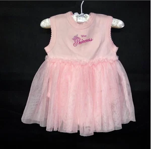 Vestido Walt Disney World Rosa Princesa Tu Tulle Bebé Niña 6 Eos Corona Brillo - Imagen 1 de 6