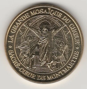 A 2008 evm1 TOKEN MEDAILLE MONNAIE DE PARIS - 75 018 N°3 MOSAÏQUE SACRE-COEUR - Picture 1 of 2