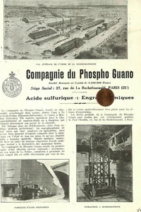 LA ROCHELLE (17) CIE DU PHOSPHO GUANO / L' ECONOMIQUE / CREDIT OUEST / ADP 1926 - Imagen 1 de 2