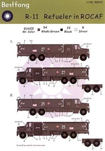 Best Fong Decals 1/48 R-11 REFUELING TRUCK in Chinese Service - Picture 1 of 1