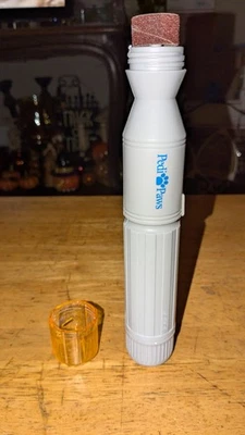 Pedi Paws Battery-Powered Pet Nail Grinder w/ Emery Filing Wheel & Plastic Cap - Image 1 of 4