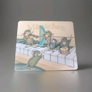 Vintage Haus Maus Design Computer Mauspad Mauschen Musikkapelle - Bild 1 von 2