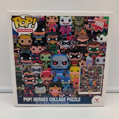 Cardinal FUNKO POP! HEROES COLLAGE Joker Batman Superman 1000 pc Puzzle Open Box - Image 1 of 3