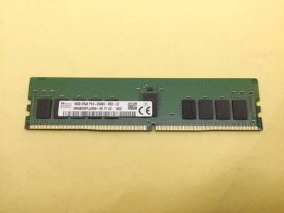 SK HYNIX 16GB (1X16GB) 2RX8 PC4-2666V DDR4 SERVER MEMORY HMA82GR7JJR8N-VK - Image 1 of 3