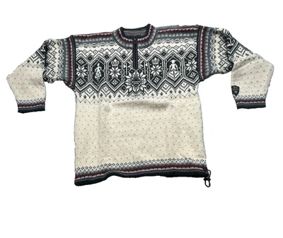Vintage Dale Of Norway Sweater Mens Large Wool Norge 2000 Classic 1/4 Zip Nordic - Image 1 of 4