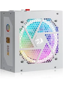 ReDragon RGB 850 Watt ATX Power Supply 80+ Gold, RED-850W White - Photo 1/2