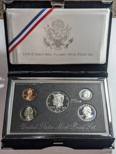 1997-s Premier SILVER Proof Set. Coins in Mint Made Custom Display Box No COA - Picture 1 of 5