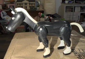 Vintage Little People Black And White Horse Hong Kong - Picture 1 of 6