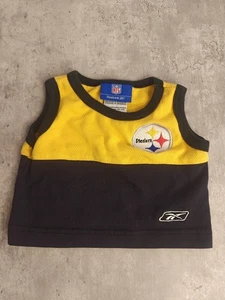 Pittsburgh Steelers Infants Shirt Sleeveless Reebok 6-9 Months - Picture 1 of 6