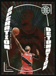 2021-22 Panini Illusions - Operation Detonation Damian Lillard #32 Orange - Picture 1 of 2