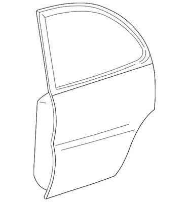 Genuine GM Passenger Side Rear Door 19210420 - Изображение 1 из 2