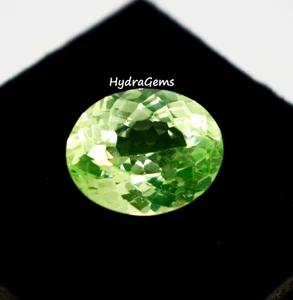 9-11 Ct Approx. AAA++ Flawless Green Peridot Faceted Oval Cut Halloween Sale - Picture 1 of 9